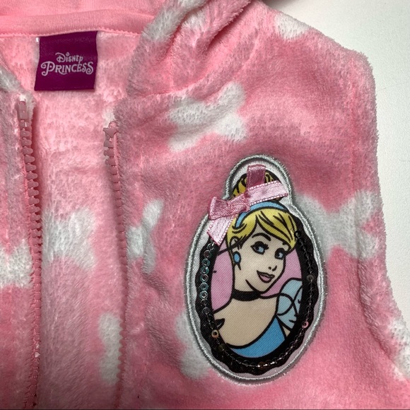 NWT Disney Princess 3pc hoodie vest set size 3T - Picture 3 of 8